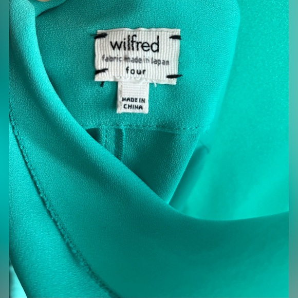 ARITZIA WILFRED Green Dress with Pockets Japanese Fabric size 4 - Picture 7 of 9